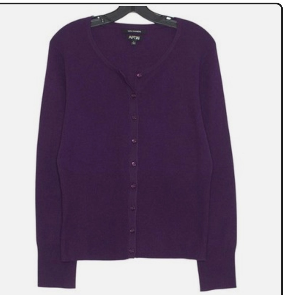 Apt 9 royal purple 100% cashmere new without tags NWOT